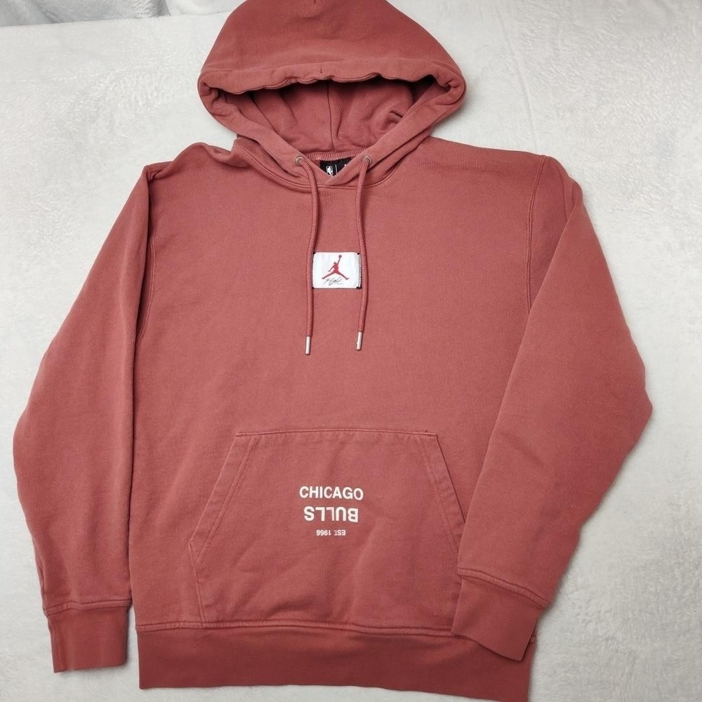Jordan‎ X Chicago Bulls Sweatshirt Small Pink NBA Nike Courtside Hoodie FV8244